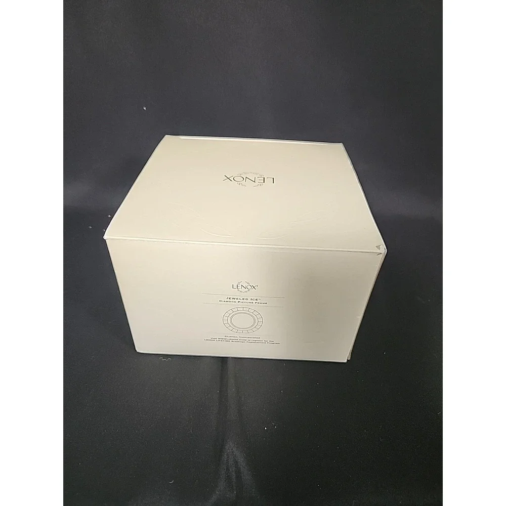 Lenox Jeweled Ice Diamond Shaped Crystal Photo Frame Glam Elegant New‎ in Box